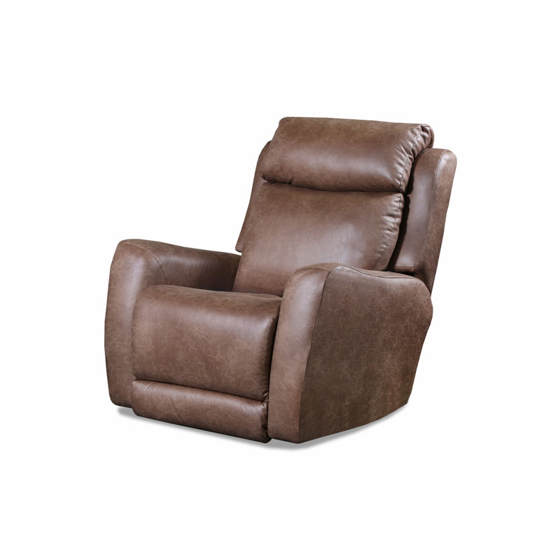 Fauteuil inclinable et pivotant View Point, Mélange de polyester brun clair, Électrique / Berçant