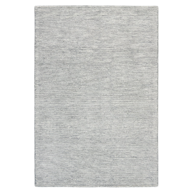Town & Country Luxe Rita Ribbed Textured Handcrafted Area Rug Grey/Blue/Ivory, Rectanle 9' x 12'