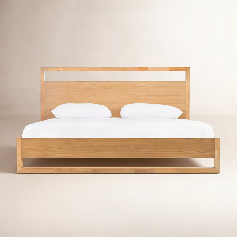 Alvarez Platform Bed, California King, Oak