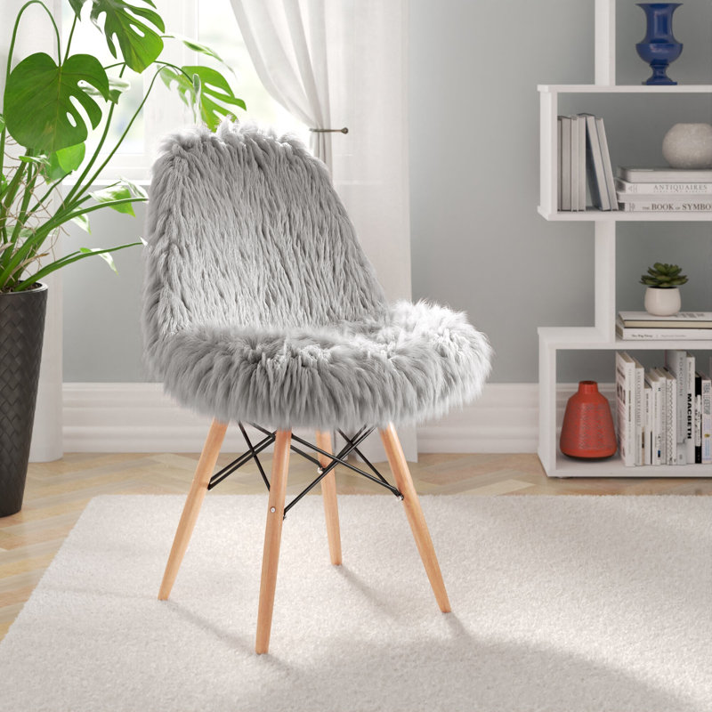 Engles Accent Chair with Beech Legs, Dark Gray Fabric