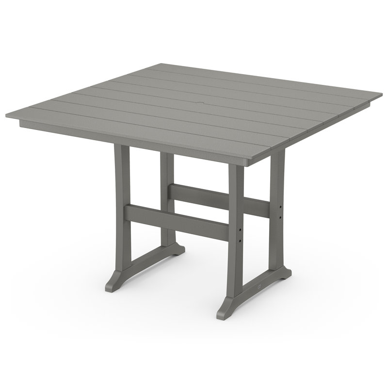 Farmhouse Trestle Dining Table, Gray