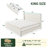 Corduroy Upholstered Platform Bed With Drawers, LED Light, Wingback Headboard, And Footboard, No Box Spring Needed-877113084