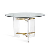 Tamara Round Glass Dining Table