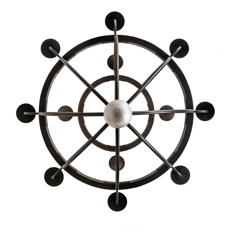 Lustre empire géométrique 12 lumières Ausma