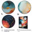 Rose et bleu tourbillonnant, peinture fluide IV - art mural abstrait-1950544553-2039643098
