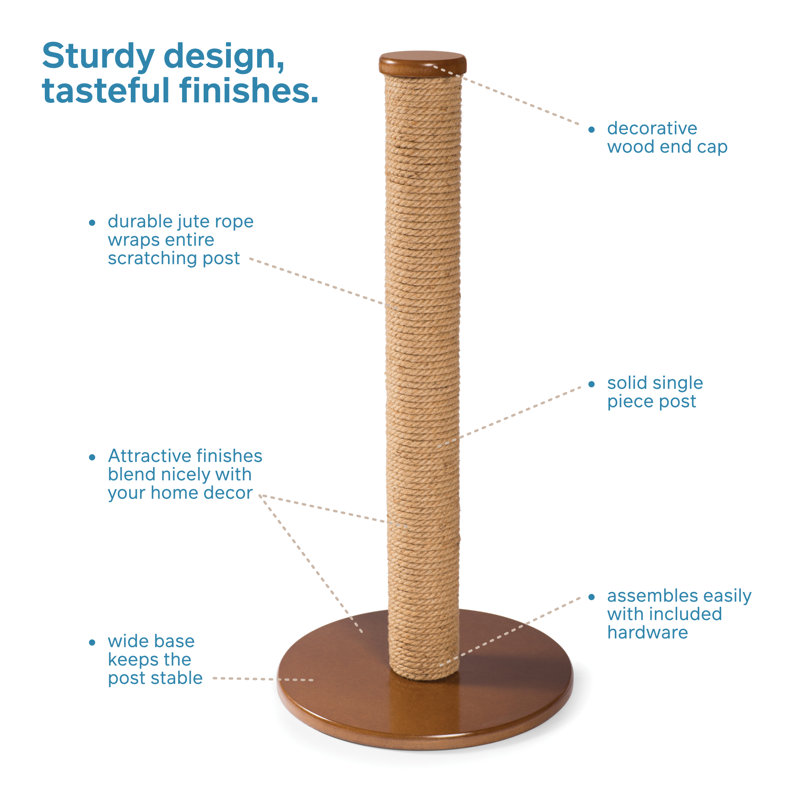 Borrego Scratching Post, Tall (32" H x 19.63" W x 19.63" D)