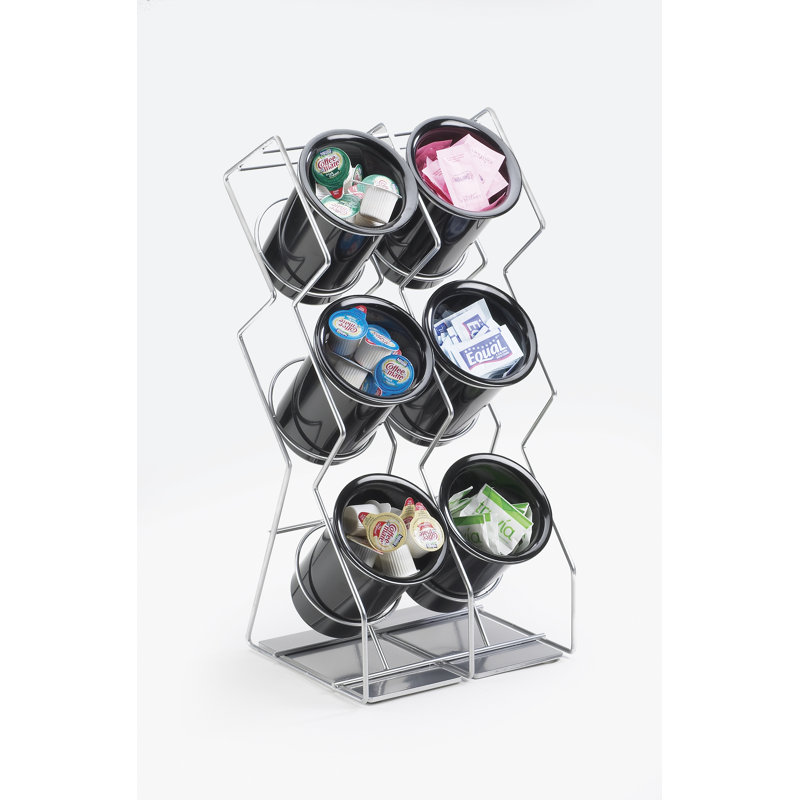 Cal-Mil 6 Spacesaver Wire Cylinder Display, Silver