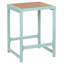 Garden Bar Chair AVETRANA Metal Light Green