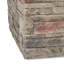 40,000 Fire Pit, 32'' Square , Concrete Grey Top, Built-In Tank Space , Lightweight Concrete, Top Look