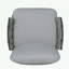Ensemble de 2 fauteuils club en acier avec coussins moelleux-1318491946