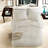 Luxury Chenille Bedding Sets, Ivory Full/queen Comforter With Sherpa Backing