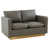 Gray  Faux Leather