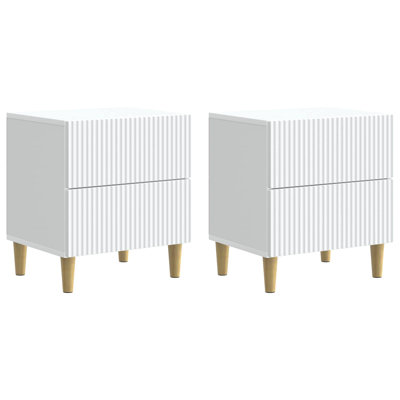 43cm W Manufactured Wood Bedside Table