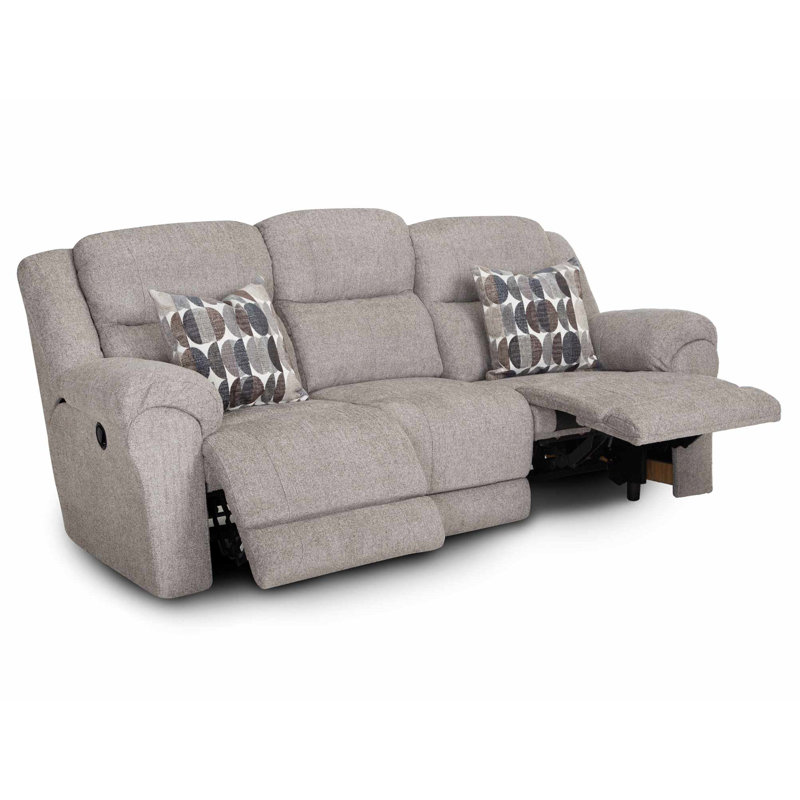 Sager Manual Reclining Sofa with Pillows