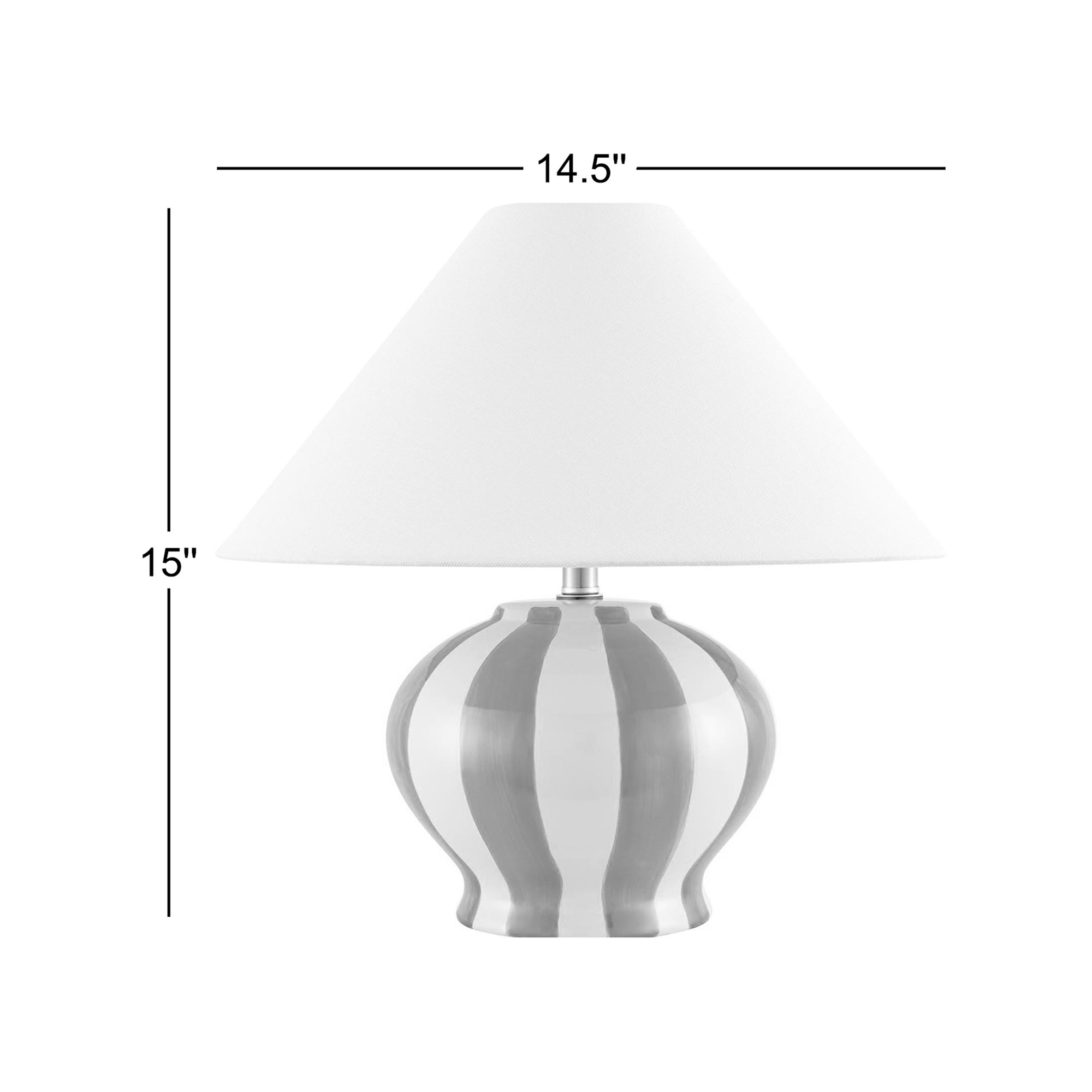 Latorsha Table Lamp, Red/White