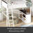 Queen Size Loft Bed With Desk,Open Shelf And A Storage Box,USB Charging Station
