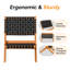 Chaise sans accoudoirs pliante 2 pièces-2086220885