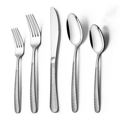 40-Piece Silverware Set,Stainless Steel Heavy Duty Flatware Set for 8