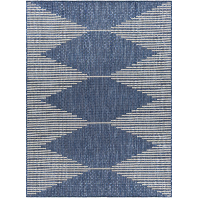 Anabel Geometric Indoor / Outdoor Rug, Rectangle 5'3" x 7'