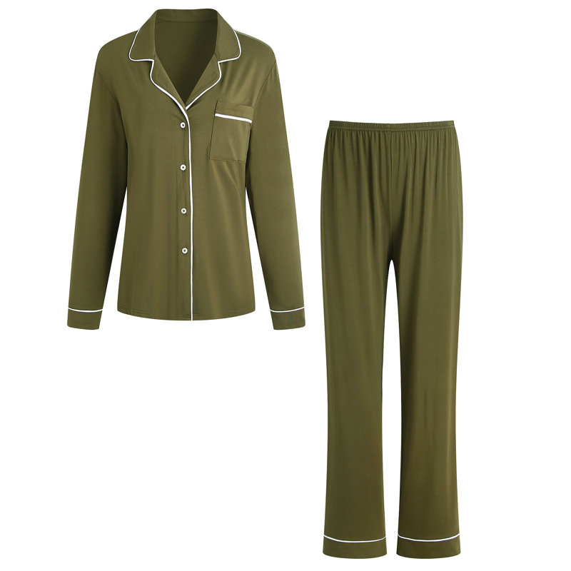 Ensemble de pyjama pour femme Andrina, M, Vert
