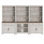 Armoires de cuisine 72 po avec tiroirs et armoires spacieuses, armoire de rangement de style maison de campagne, salon, bureau personnel, blanc rustique