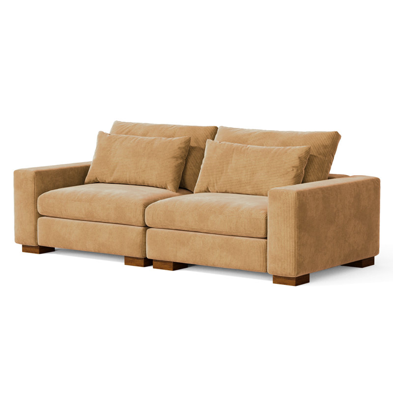 Fari 89'' Recessed Arms Modular Sofa
