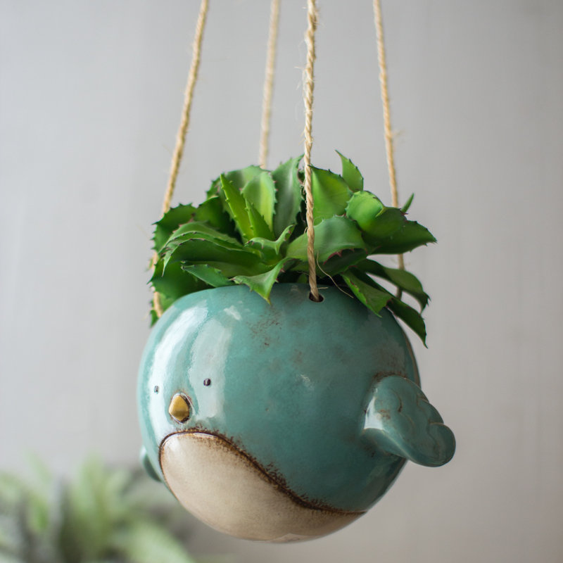 Pot à fleurs suspendu en argile Lica