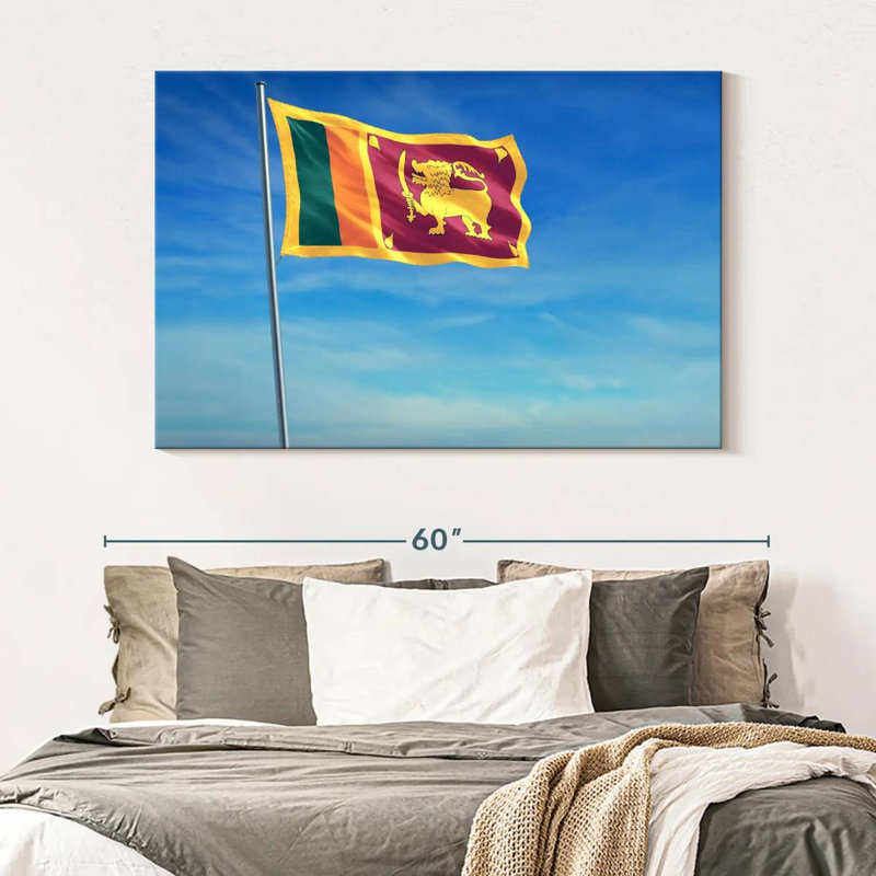 Borges Hoisted Sri Lanka Flag