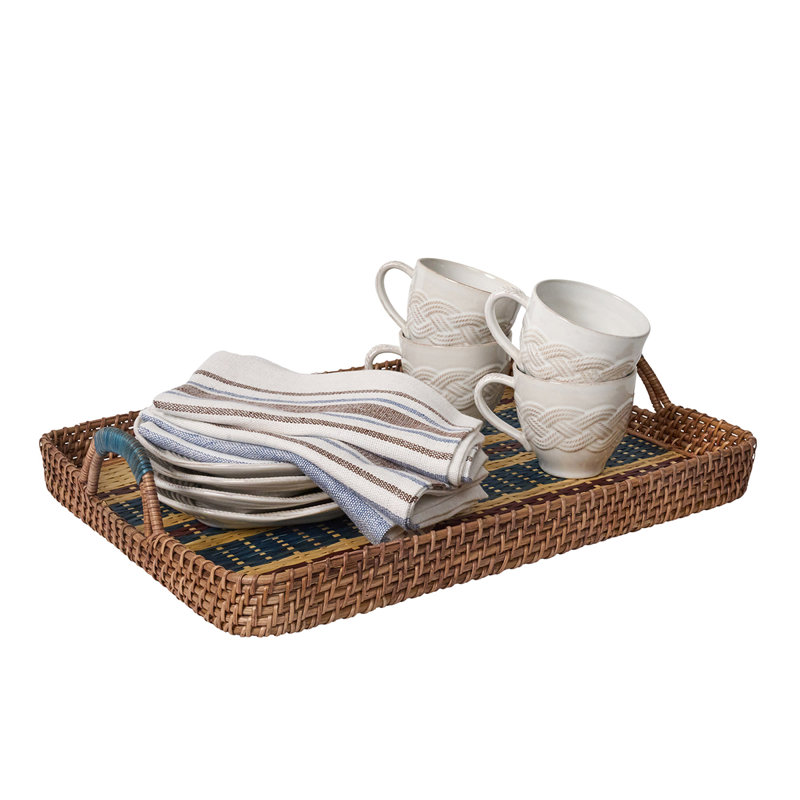 Danish Stripe Tray - Navy