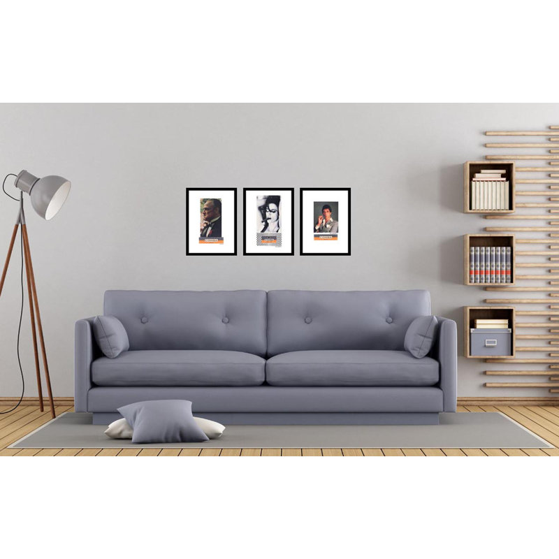 Fairchild Paris, cigares et pacino main dans la main - 14 po x 18 po, reproduction encadrée