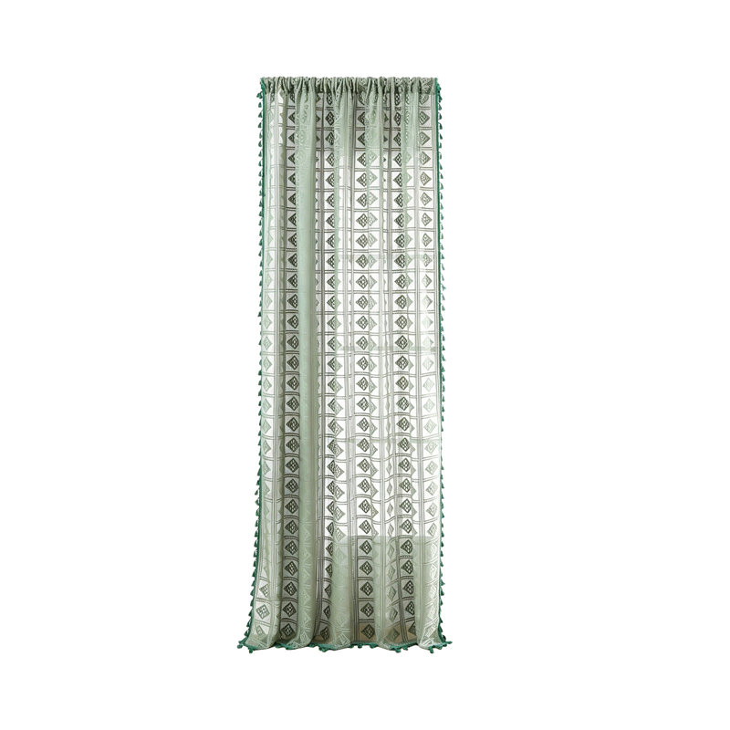 Kbndieu 55x79inches Openwork Embroidered Curtains Semi Shade Curtains Polyester Curtains Decorative Curtains Through The Rod Models Curtains 1 Pcs Pack