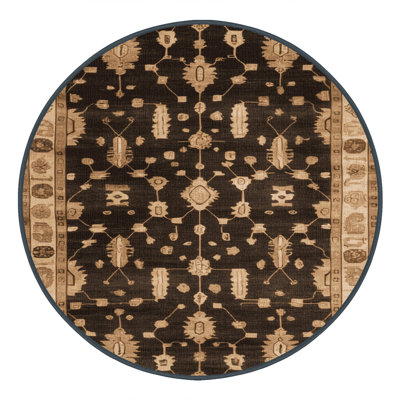 Tapis brun lavable à la machine