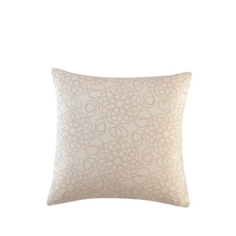Housse et insert de coussin décoratif en coton, Beige