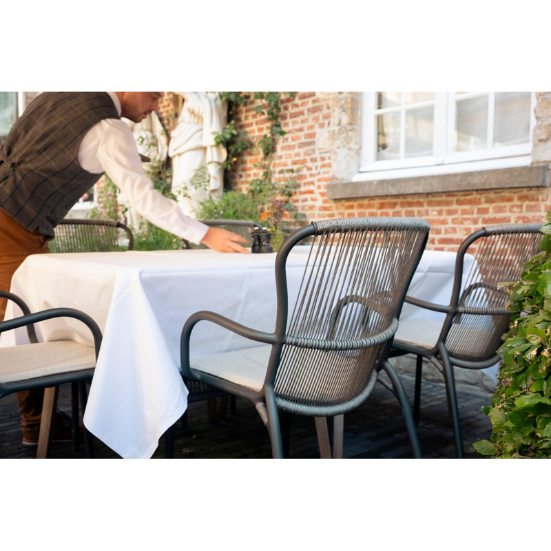 Loop Outdoor Dining Armchair, Gray