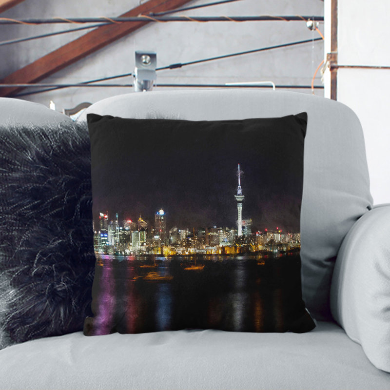 Square Cushion, 40cm W x 40cm D x 15cm D, White