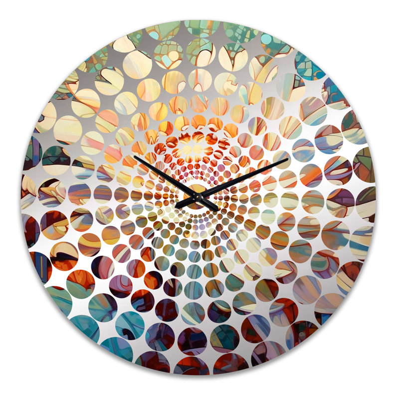 Horloge murale Lynnis - Chrysanthemums, Grand