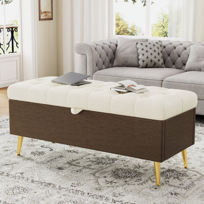 Banc de rangement avec repose-pieds Modern