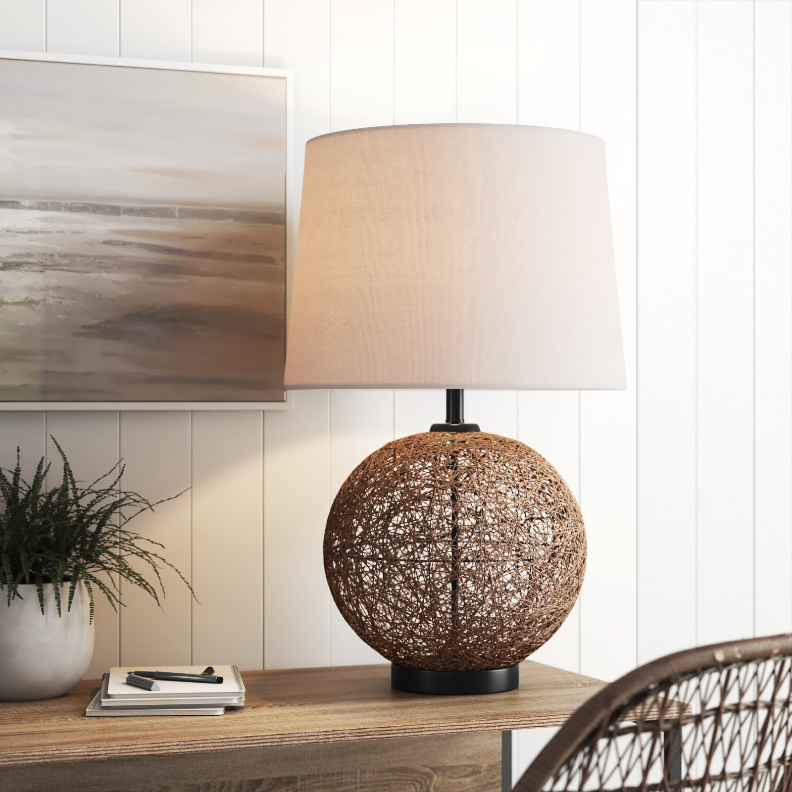 Light Up Your Life: Elegant Small Brass Table Lamp with Soft Cream Fabric  Shade