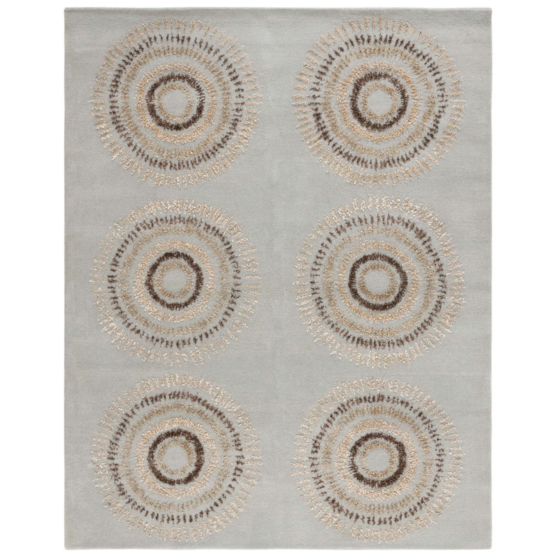 Jorie Hand Tufted Wool Geometric Rug, Rectangle 7'6" x 9'6"