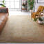 Oushak Oriental Hand-Knotted Wool Soft Green/Rust Area Rug-1630053959
