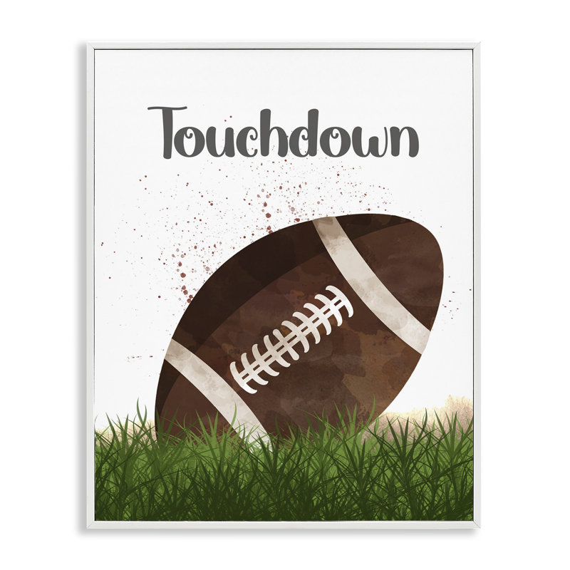 «Have A Ball Touchdown», estampe numérique, design par Christine Simpson Art, H 20 po x l 16 po