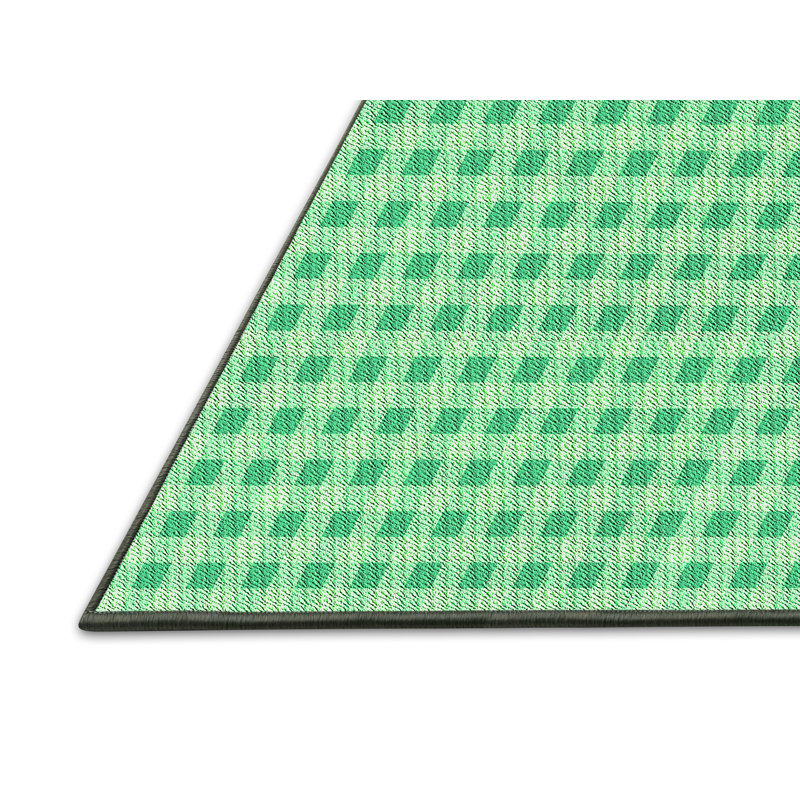 Performance Wool Checkered Indoor Rug, Rectangle 5' x 7'