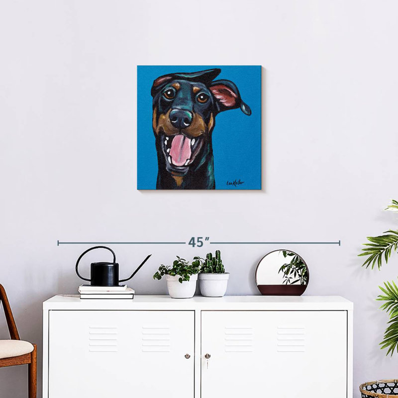 Crowle Doberman, 20" H x 20" W