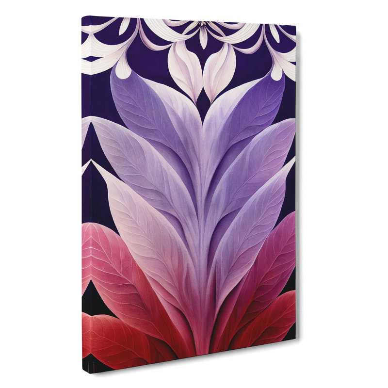 The Bewitching Flower Abstract - Wrapped Canvas Graphic Art, 50cm H x 35cm W x 3cm D
