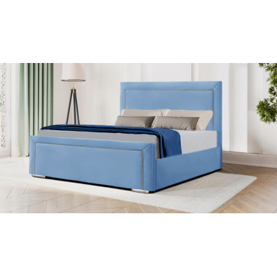 Mukkesh Upholstered Velvet Bed Frame