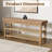 Elegant Rubberwood Frame Shoe Storage Bench-876445463