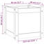 Jardinières en bois massif 2 pièces 15,7 po x 15,7 po x 15,7 po Arlmont & Co.