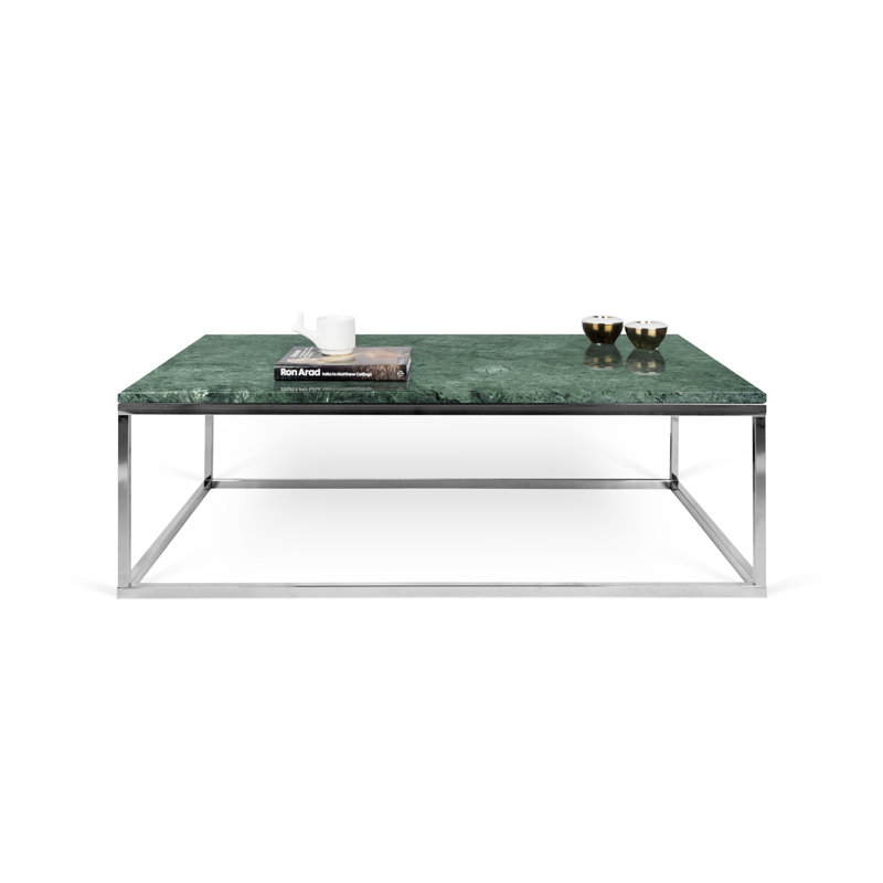 Ryleigh Frame Coffee Table, Chrome, Green