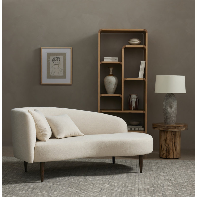 Luna Round Arms Chaise Lounge, Right Hand Facing