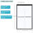 Matte Black Double Sliding Shower Enclosure, 48" X 76" - High Door With Tempered Glass And Trim W H Enclosure Modern Finish-122074067